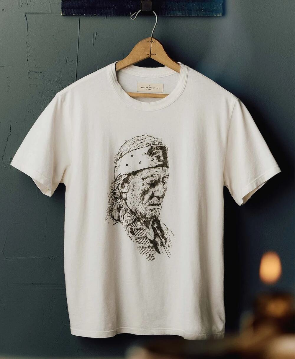 Imogene + Willie cream Willie Nelson Tee